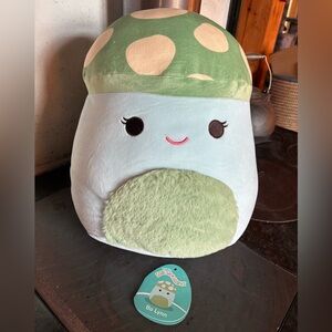 Squishmallows Bo Lynn 12” Green Mushroom Plush 2023 Cottagecore EUC